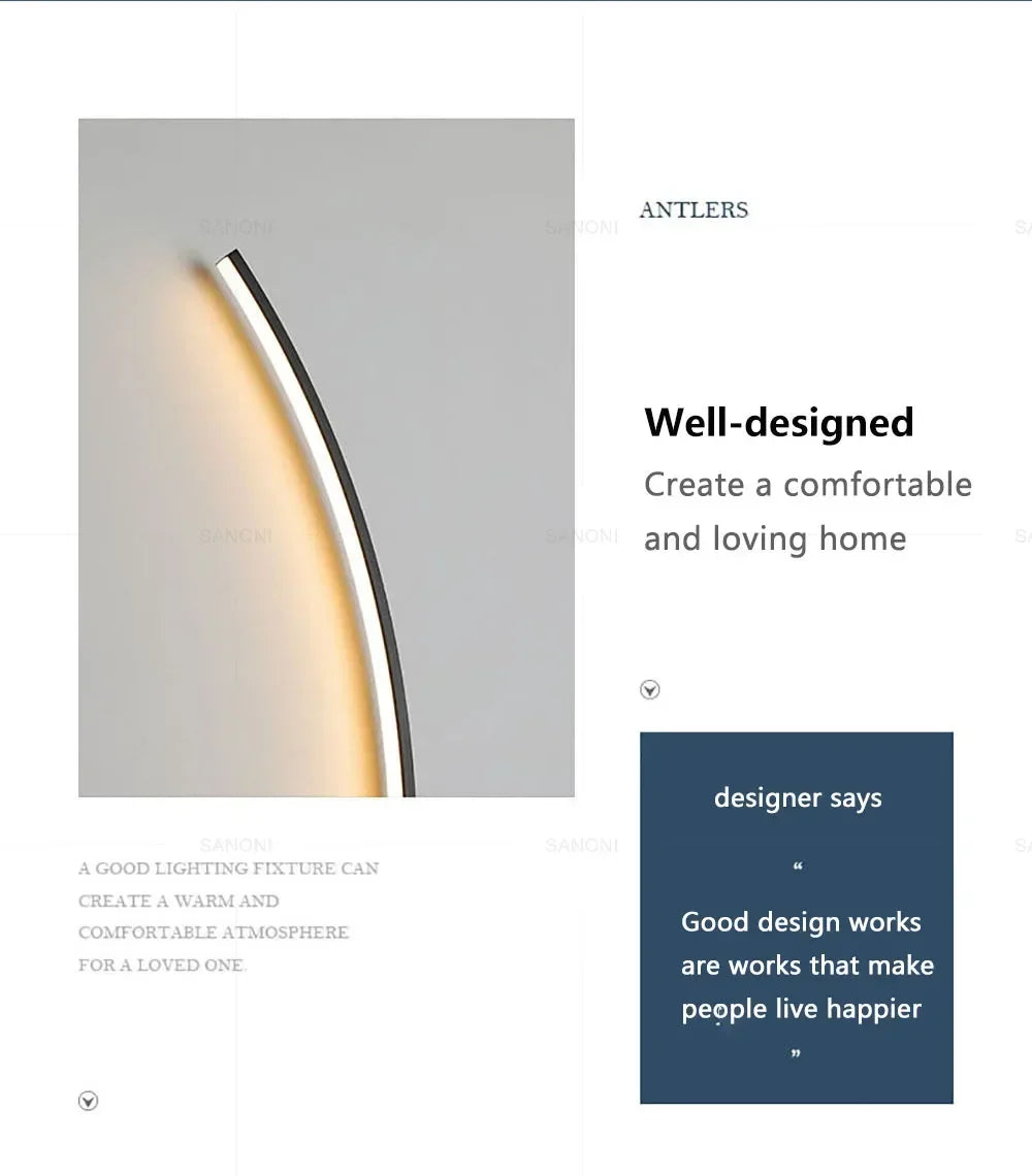 LED Wall Lamps Minimalist Stripes