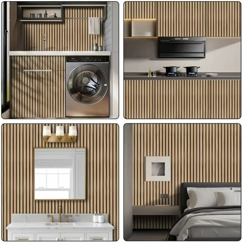 Wall Stickers Self Adhesive Grille wood grain