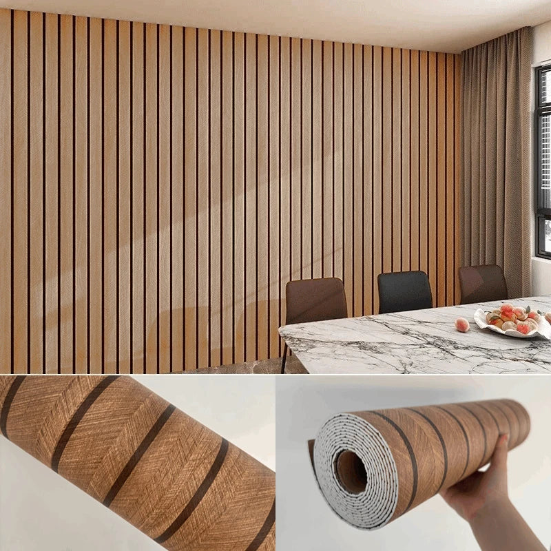 Wall Stickers Self Adhesive Grille wood grain