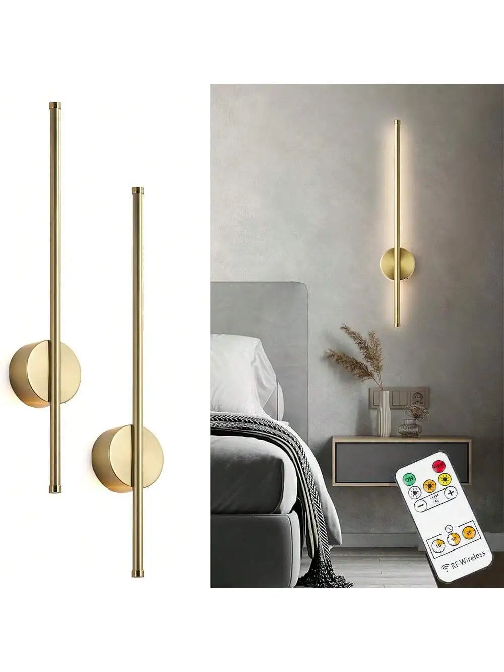 LED Rechargeable Wall Light 1PC 50CM  Wall Decor Lamp