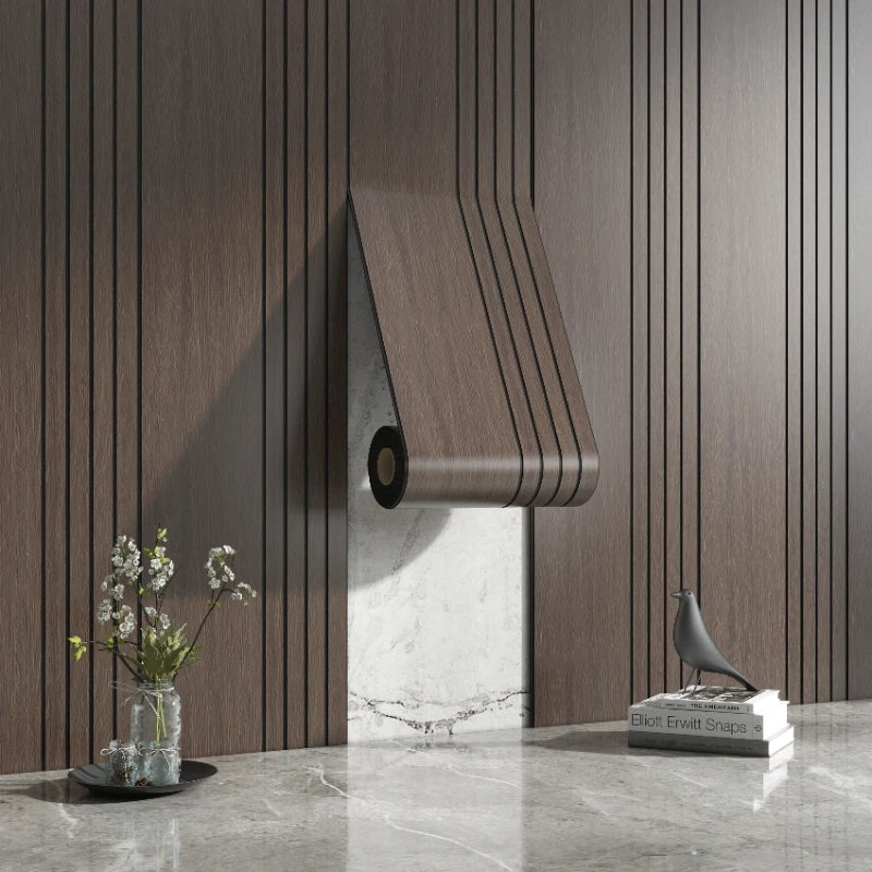 Half Grille Peel Adhesive Wallpaper Stripe 3D Thick