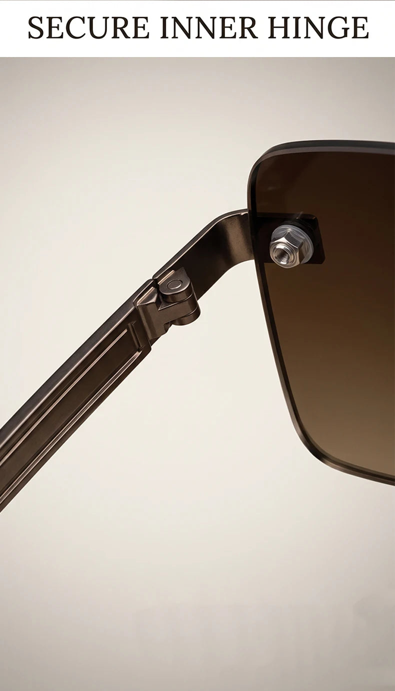 Rimless Rect Men Sunglasses