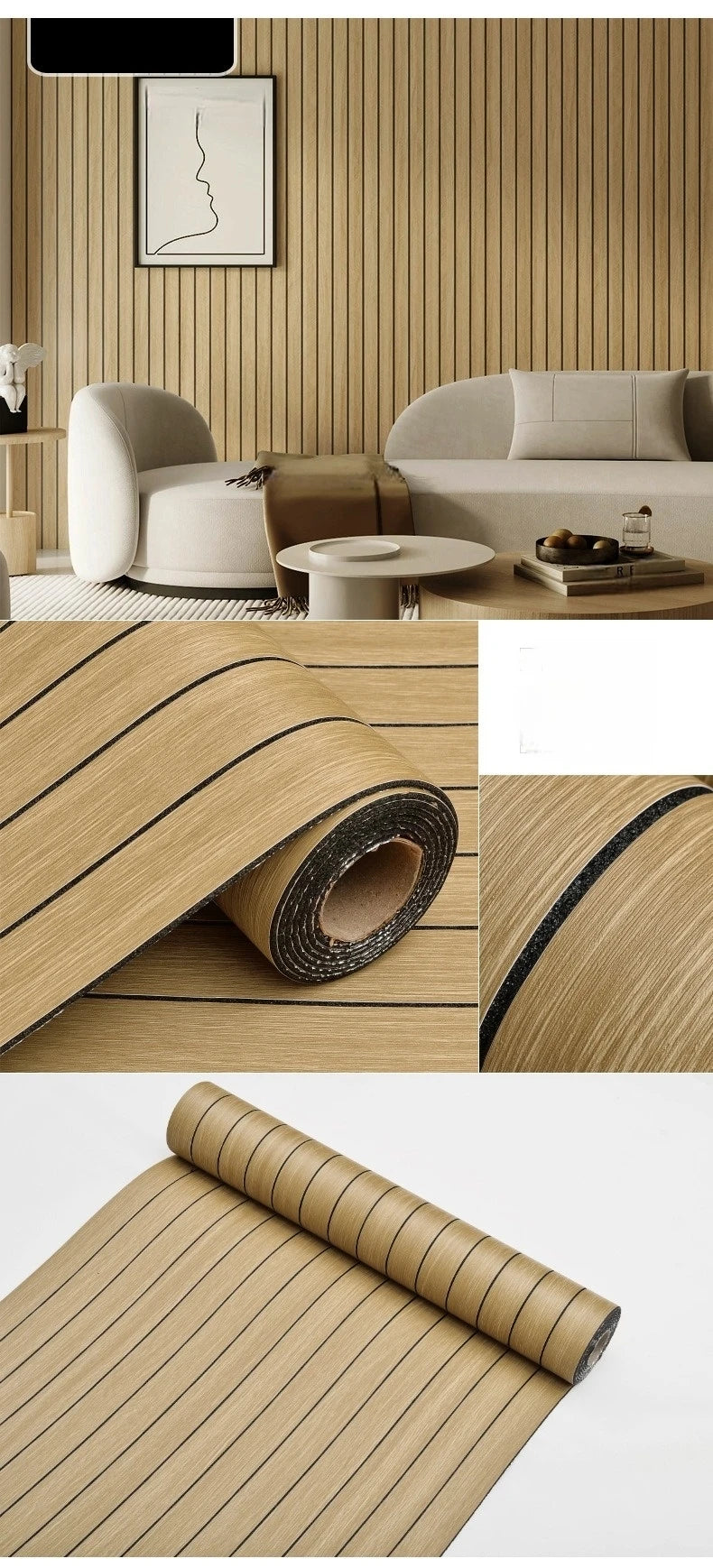 3D Faux Grille Peel and Stick Wallpaper