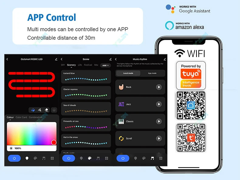 Heightening 180CM Smart Floor Lamp