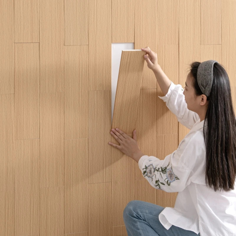 Wood Grain Peel and Stick Wall Stickers  Adhesive