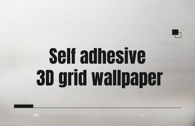Half Grille Peel Adhesive Wallpaper Stripe 3D Thick