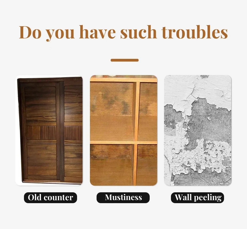 Wood grain Self Adhesive Wall Sticker Aluminum Film