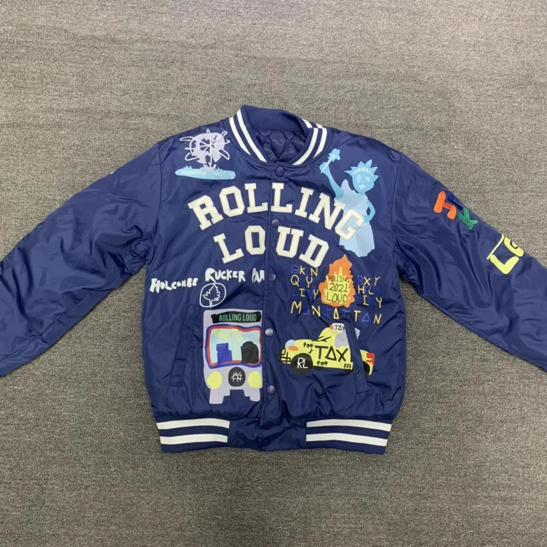 Baseball Jackets Men Embroidery