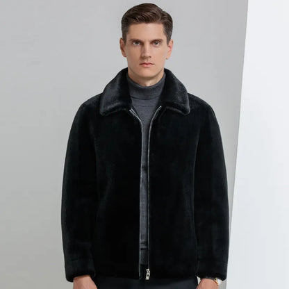 Mink Fleece Thickened Coat For Men's