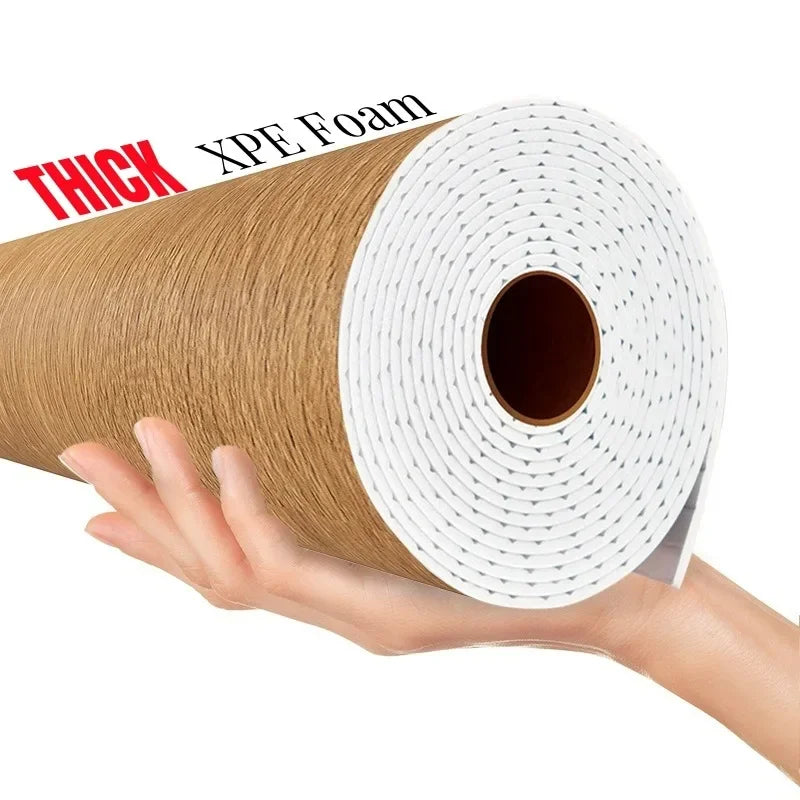 Wood grain Self Adhesive Wall Sticker Aluminum Film