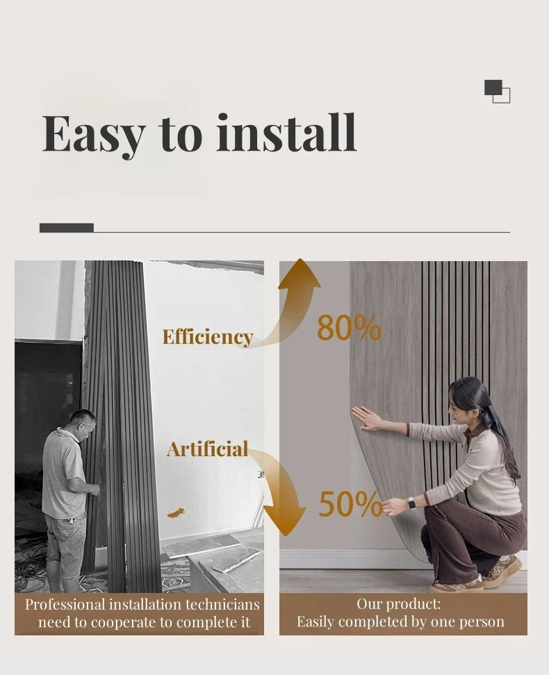 Half Grille Peel Adhesive Wallpaper Stripe 3D Thick