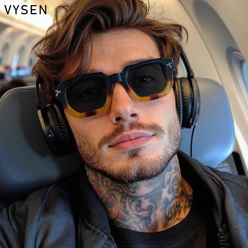 Vintage  Square Men Sunglasses