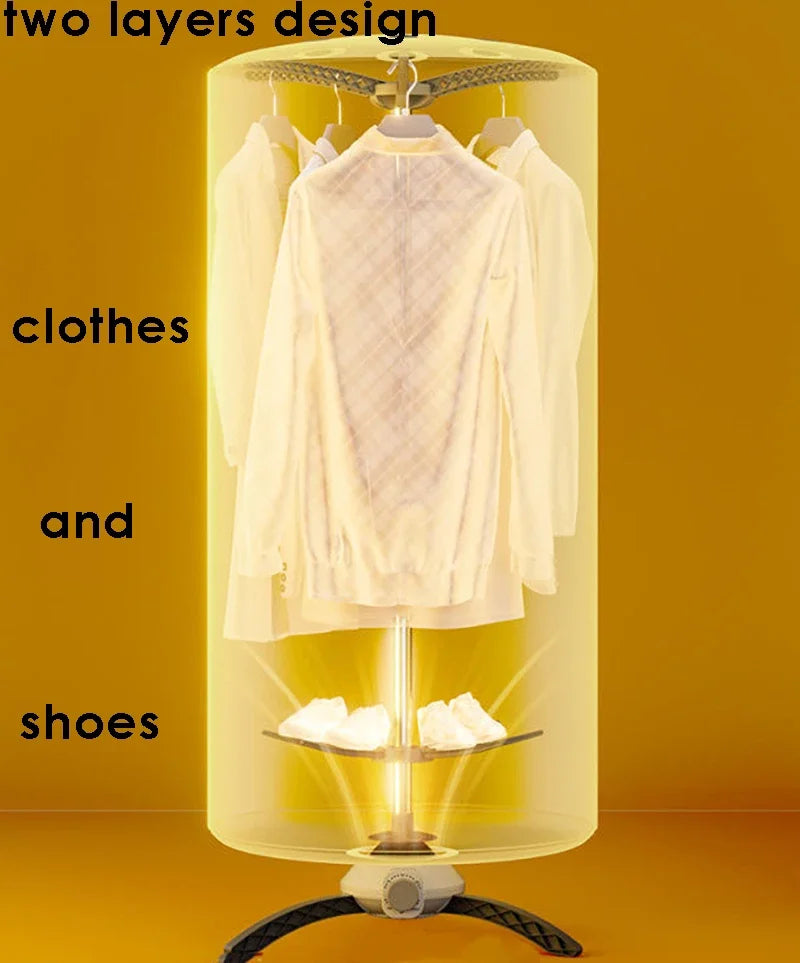 220V Electric Clothes Dryer Portable Stainless Steel