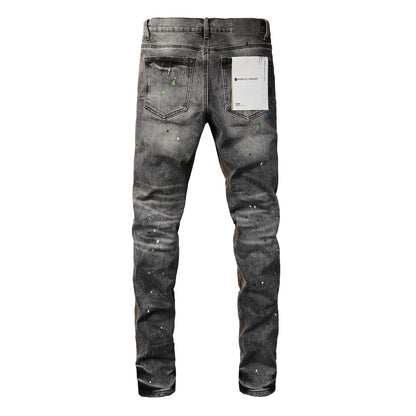 MEN Jeans High Street Ripped Washed