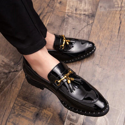 Mens loafers leather Mocassin