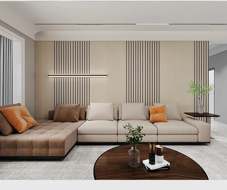 Half Grille Peel Adhesive Wallpaper Stripe 3D Thick