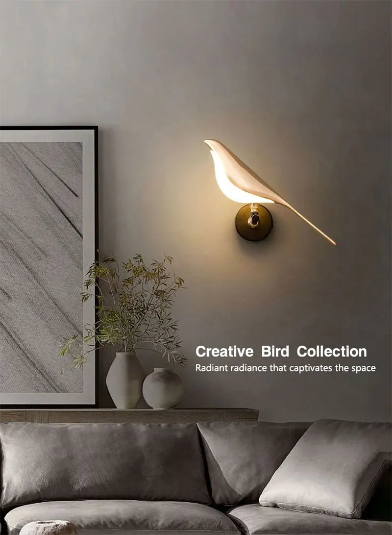 Wall Lamps for Bedside TV Background Gold Silver