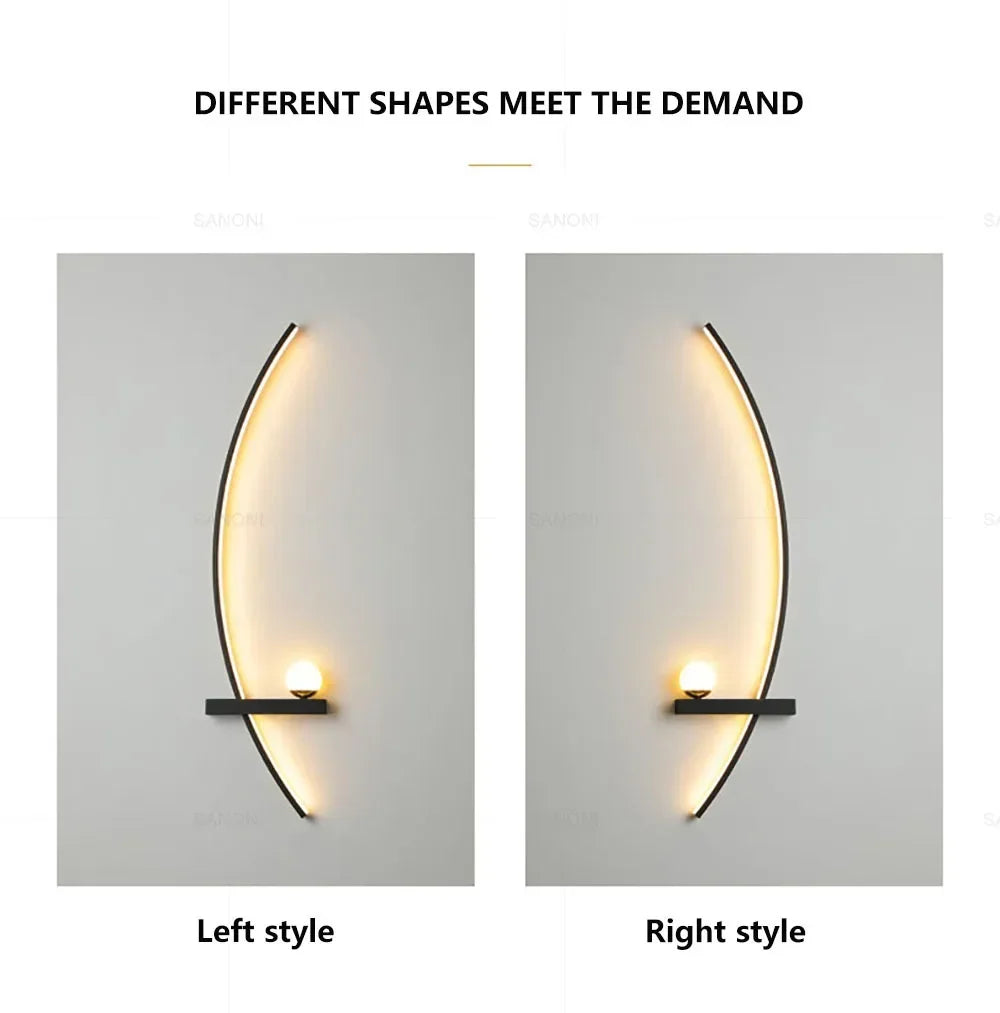 LED Wall Lamps Minimalist Stripes