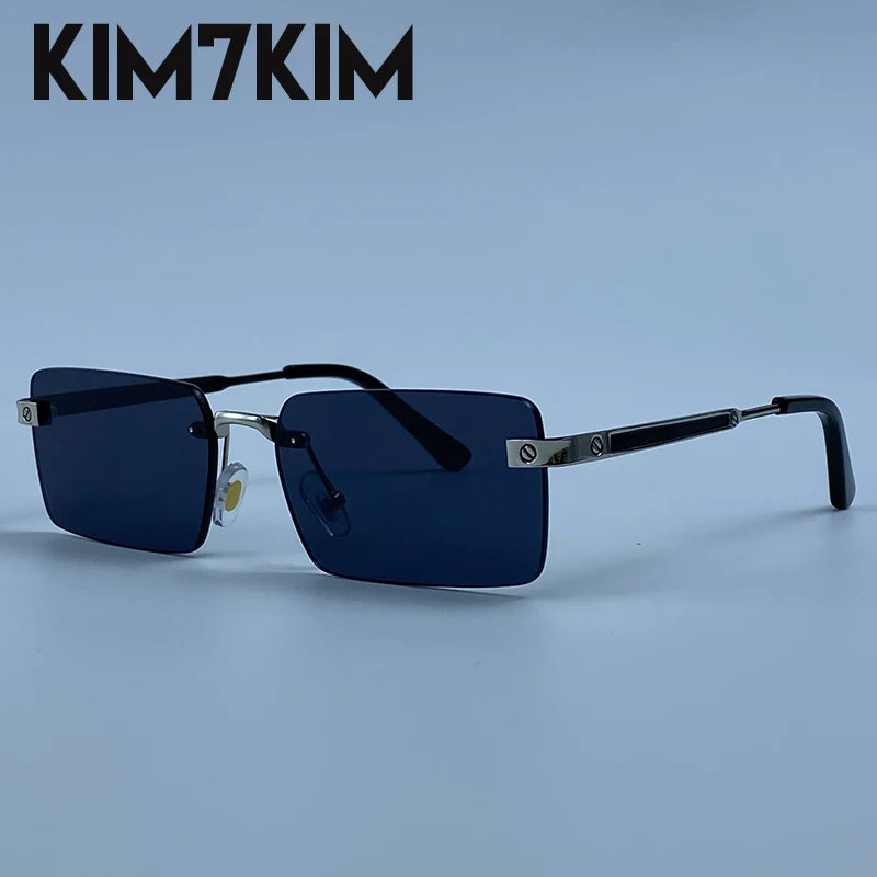 Rimless Rect Men Sunglasses
