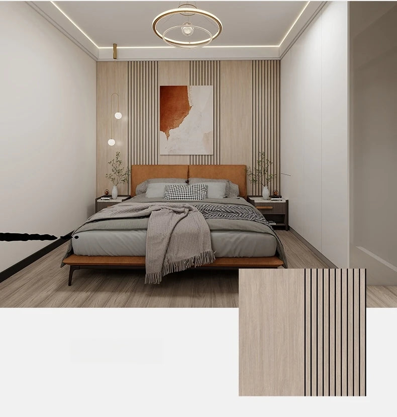 Half Grille Peel Adhesive Wallpaper Stripe 3D Thick