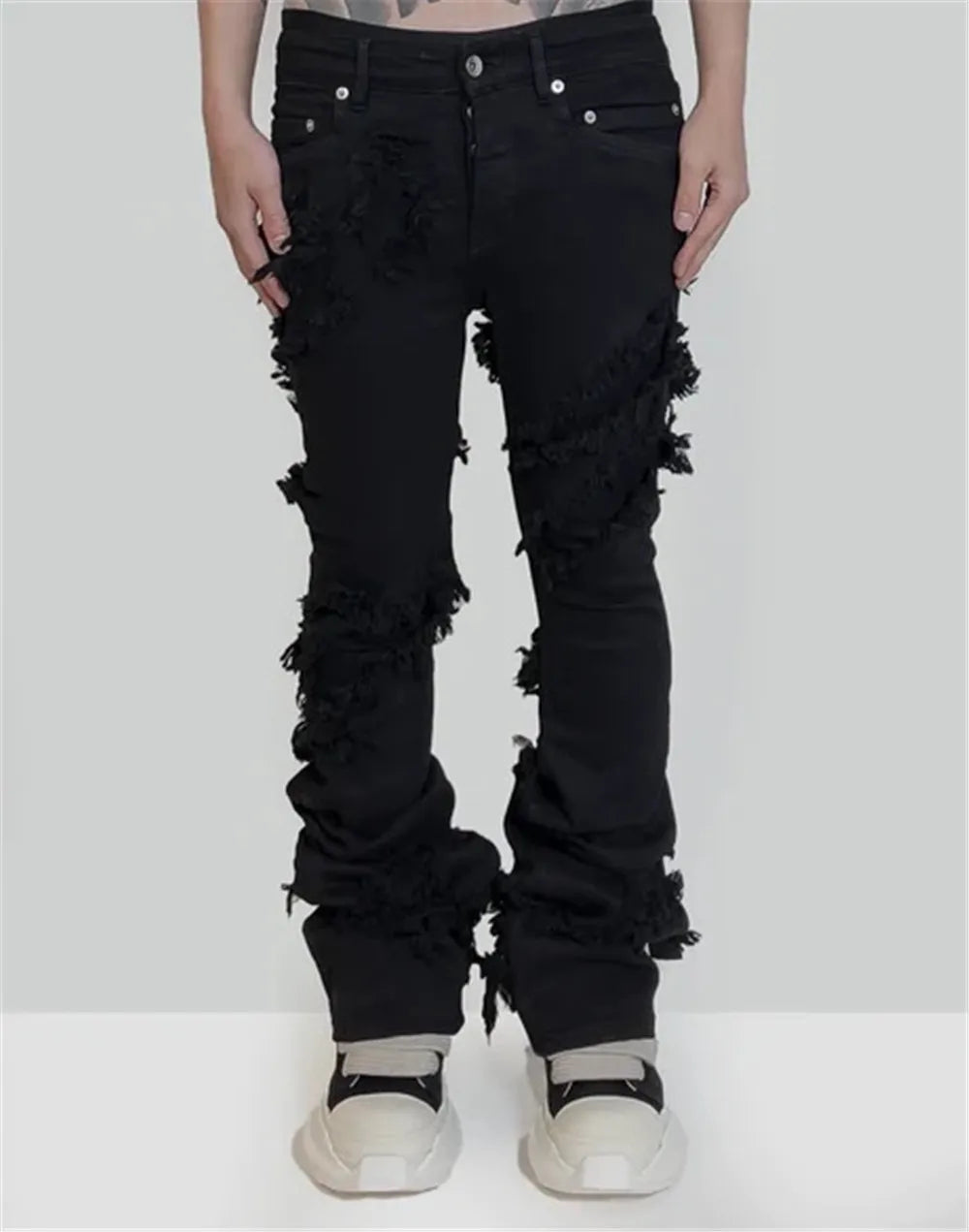 Men Denim Jeans Cotton Gothic