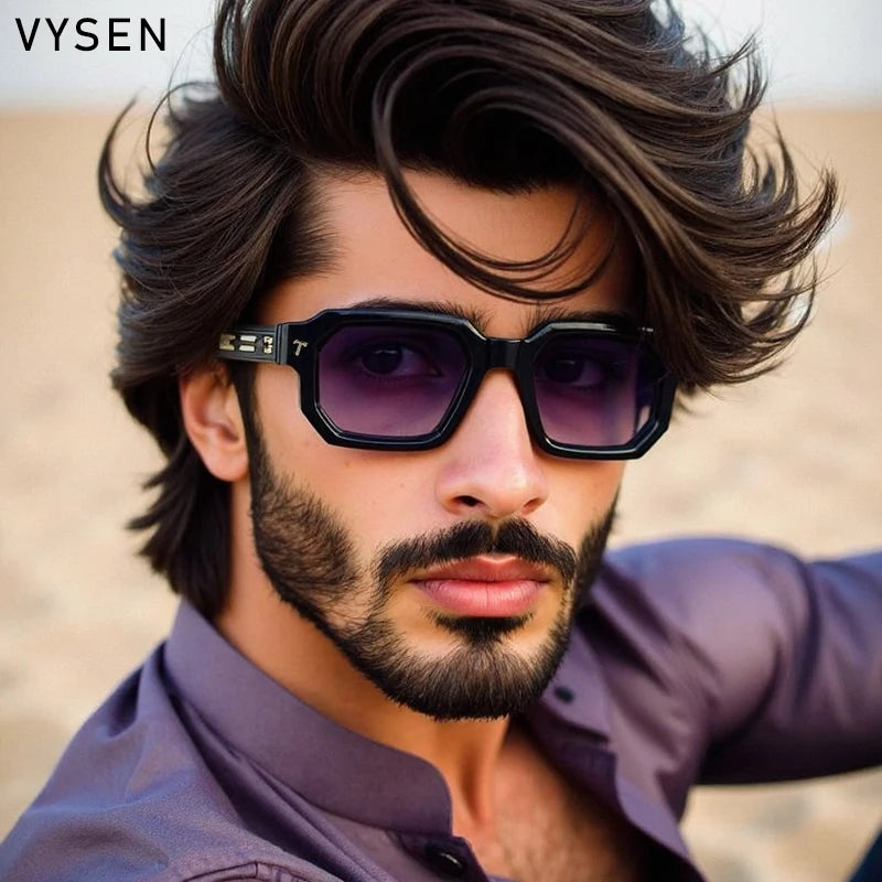 Vintage  Square Men Sunglasses