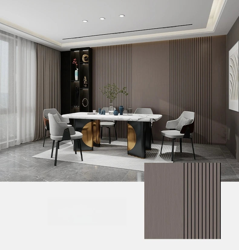 Half Grille Peel Adhesive Wallpaper Stripe 3D Thick