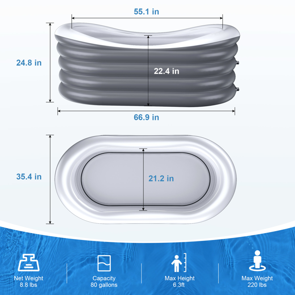 Inflatable Bathtub for Adults